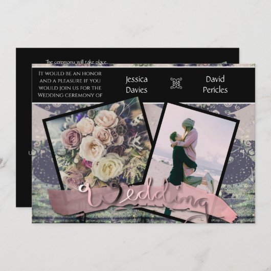 Einladungen für Hochzeiten Fotos & Steampunk (Vorne/Hinten)