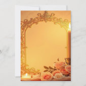 Einladungen für Hochzeiten, Goldfolie-Design, Rosa (Vorderseite)