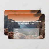 Einladungen für Hochzeiten im Südwesten von Zion C (Vorne/Hinten)