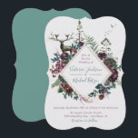 Einladungen für Hochzeiten im Wald<br><div class="desc">Wunderschöner Wald mit Kiefern,  Hirschbein,  bordeauxrot,  lila und grün,  auf einem Imitat,  sehr hellgrau. Ideal für eine Herbst- oder Winterhochzeit mit einem naturnahen Bergpanorama. Benötigen Sie Hilfe beim Layout,  schicken Sie mir einfach den Link zu tkatz@me.com Viele passende Artikel auf der einen!</div>