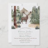 Einladungen für Hochzeiten im Wald (Vorderseite)