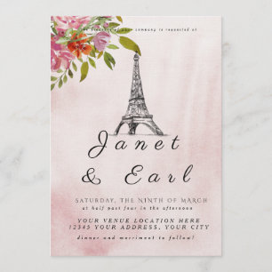 Einladungen für Hochzeiten in Burgund Pariser Eiff