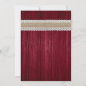 Einladungen für Hochzeiten in Burgund und Sonnenbl (Rückseite)