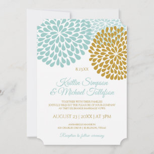 Einladungen für Hochzeiten in Light Turquoise & Go