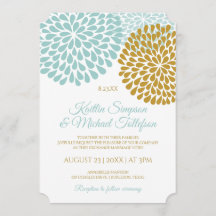 Einladungen für Hochzeiten in Light Turquoise & Go