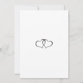 Einladungen für Hochzeiten in Rot, Schwarz und Wei (Rückseite)