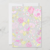 Einladungen für Hochzeiten in Shabby Chic, Rosa un (Rückseite)