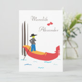 Einladungen für Hochzeiten in Venedig (Stehend Vorderseite)