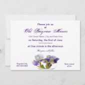 Einladungen für Hochzeiten - Lila Iris (Rückseite)