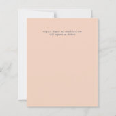 Einladungen für Hochzeiten mit geringer Mittelauss (Rückseite)