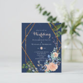 Einladungen für Hochzeiten mit geringer Mittelauss (Stehend Vorderseite)