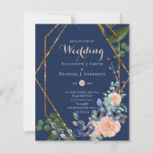 Einladungen für Hochzeiten mit geringer Mittelauss (Vorderseite)