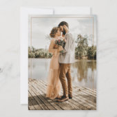 Einladungen für Hochzeiten mit Minimalistischem Go (Rückseite)