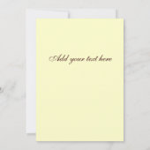 Einladungen für Hochzeiten Monogram Brown Elfenbei (Rückseite)