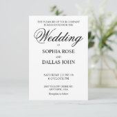 Einladungen für Hochzeiten, transparente Ebene (Stehend Vorderseite)