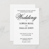 Einladungen für Hochzeiten, transparente Ebene (Vorne/Hinten)