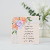 Einladungen für Hochzeiten und Hibiskus (Stehend Vorderseite)