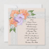 Einladungen für Hochzeiten und Hibiskus (Vorderseite)