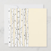 Einladungen für Hochzeiten von Cream Birch Tree (Rückseite)