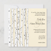 Einladungen für Hochzeiten von Cream Birch Tree (Vorderseite)