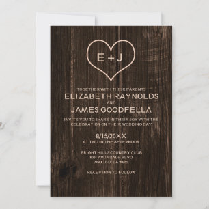 Einladungen für Hochzeiten von Land-Holz