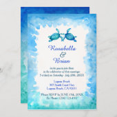 Einladungen für Hochzeiten von Meeresschildkröten (Vorne/Hinten)