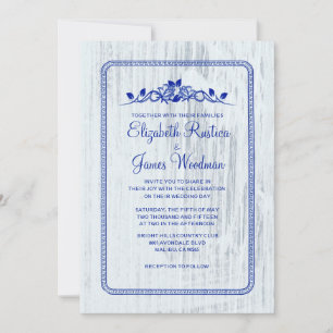 Einladungen für Hochzeiten von Vintagem Navy-Barn-