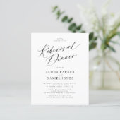 Einladungen für Hochzeitsfeier und Probe (Stehend Vorderseite)