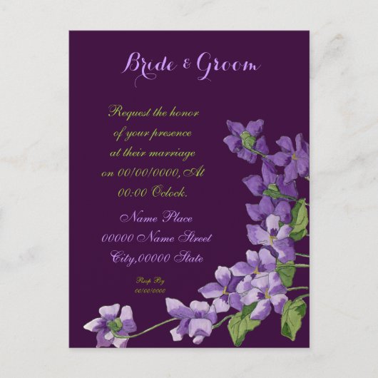 Einladungen für Hochzeitsfeiern, Hochzeitsfeiern (Vorderseite)