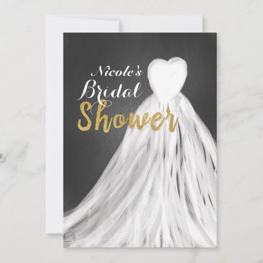 Einladungen für Hochzeitskleid Bridal (Vorderseite)