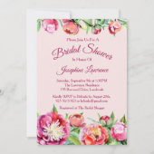 Einladungen für hübsche Peonies Blumendusche (Vorderseite)