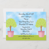 Einladungen für hübsche Pferdekinderwache (Rückseite)