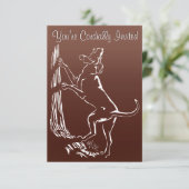 Einladungen für Hunde Personalisieren der Jagdkart (Stehend Vorderseite)