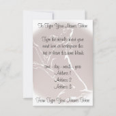 Einladungen für Hunde Personalisieren der Jagdkart (Rückseite)