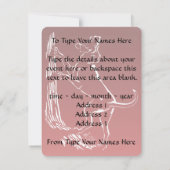 Einladungen für Hunde Personalisieren der Jagdkart (Rückseite)