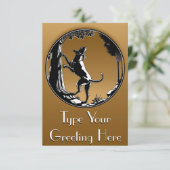 Einladungen für Hunde Personalisieren der Jagdkart (Stehend Vorderseite)