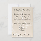 Einladungen für Hunde Personalisieren der Jagdkart (Rückseite)