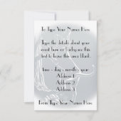 Einladungen für Hunde Personalisieren der Jagdkart (Rückseite)