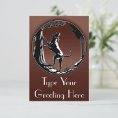 Einladungen für Hunde Personalisieren der Jagdkart (Stehend Vorderseite)