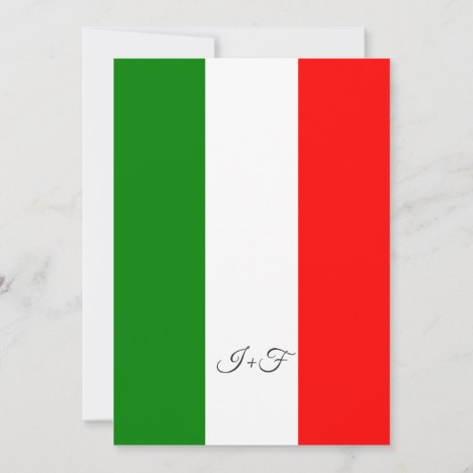 Einladungen für italienische Hochzeiten (Rückseite)