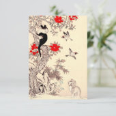 Einladungen für japanische Kitten und Welpen (Stehend Vorderseite)