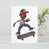 Einladungen für Jugendliche auf dem Skateboard Ska (Stehend Vorderseite)