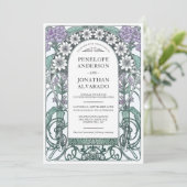 Einladungen für Jugendstil-Hochzeiten (Set #6) (Stehend Vorderseite)