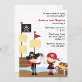 Einladungen für Junge und Mädchen (Vorne/Hinten)