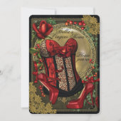 Einladungen für Junggeselinnen-Abschied und Finger (Vorderseite)