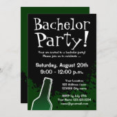 Einladungen für Junggeselle | Benutzerfreundliche  (Vorne/Hinten)