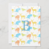 Einladungen für Jungtiere aus Woodland Fox Baby Bo (Rückseite)