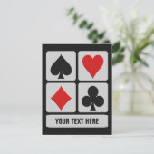 Einladungen für Kartenspieler (Stehend Vorderseite)