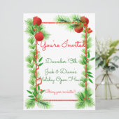 Einladungen für Kiefer und Granatapfel (Stehend Vorderseite)