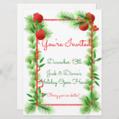 Einladungen für Kiefer und Granatapfel (Vorne/Hinten)